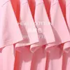 Camiseta Blanca Morada de Algodón de Manga Corta Minimalista Holgada Adelgazante para Mujer Verano Estilo Occidental Oversize