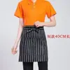 Avental de chef, meio-corpo de cozinha, masculino, para hotéis, restaurantes e cozinhas de catering, estilo curto, uniforme de trabalho, grosso