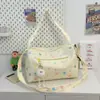 Bolsa de gimnasio portátil de gran capacidad con estrella, bolsa ligera para deportes de viaje de corta distancia, bolso de hombro cruzado para estudiantes para ir a clase