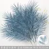 Flores artificiales Azul Niebla Salón de Bodas Flores de Seda Arreglo Floral de Boda Peonía Azul Rosa Abanico de Niebla Palma