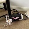 Bolso de Lunares de Moda para Mujer 2026 Nuevo Modelo Bolso de Hombro Cruzado con Lazo Versátil Elegante Bolso de Axila Transfronterizo