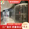 Fornecimento direto da fábrica porta dobrável cristal shopping center loja beleza porta dobrável lava-rápido porta dobrável curva transparente preta