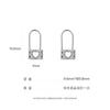 Pendientes de acero de titanio 316L, chapados en oro y cobre, con diseño de hueso de oreja, estilo coreano, con nicho, con colgante de perla y esmalte.