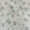 Tela de Crepé de Algodón Estampado de Algodón de Bambú con Frescos Patrones Florales Pequeños en Stock para Camisas de Ropa Infantil