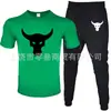 Camiseta de Manga Corta para Hombre y Pantalones Traje Casual Cuello Redondo Color Sólido Traje Deportivo Casual Venta Directa de Fábrica