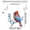 Nuevo Colgante de Pájaro Acrílico Transfronterizo para Decoración de Sala de Estar Interior y Jardín Exterior, Adorno Colgante para Arreglo de Fiesta Navideña