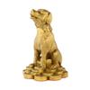 Perro de dinero de latón al por mayor perro de cobre adornos perro del zodíaco llenar esquina noroeste faltante protector defensa del hogar tres adornos se sientan perro de cobre