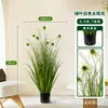 Girasol Artificial en Maceta Planta Verde Decoración Interior de Oficina Bonsái Estilo Nórdico Estilo de Lujo Ligero Adorno Grande de Pie