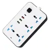 Enchufe de exportación de comercio exterior, enchufe USB tipo C enchufable con placa, panel enchufable multifuncional para el hogar, interruptor de múltiples orificios de calibre británico, cableado