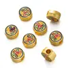 Estilo Francés Antiguo Oro Arena Colgante de Paz Pulsera de Cuentas de la Fortuna Accesorios para Joyería DIY Hecha a Mano Accesorios de Cuentas