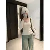 Elegante y hermoso suéter base de diseño de deseo puro con cuello en U para mujer, top interior de punto versátil ajustado para otoño e invierno