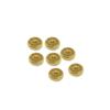Paquete de Oro de 14K Accesorios Redondos para Pastel Cuentas Espaciadoras diy Accesorios para Joyería Hecha a Mano Pulsera con Cuentas Plana