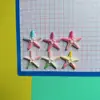 Novos Prendedores de Cabelo Estrela do Mar Coloridos de Tamanho Médio com Gradiente e Cor Sólida, Acessórios de Cabelo, Capa de Celular, Tamancos, Acessórios de Cola de Creme
