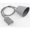 Porta Lámpara de Araña de Silicona Colorido Cable Colgante Porta Lámpara Colgante Bombilla LED Casquillo de Rosca E27 con Cable Porta Lámpara de Araña