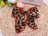 Pinza para el cabello con lazo de estampado de leopardo, versátil y elegante, nueva, para coleta alta, banda para la cabeza, cuerda para el cabello