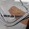 Anillo de Apertura Apilable de Plata Esterlina Coreana con Diseño de Nicho Personalizado de Moda para Mujer, Anillo de Dedo de Celebridad de Internet de Moda