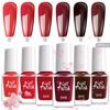 Esmalte de Unha para Manicure Mais Vendido no Exterior, Sem Queimar, Sem Cheiro, Secagem Rápida, Não Descasca, Cor Pura com Glitter Fino Conjunto Completo, Conjunto Pequeno