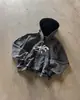 Estilo Urbano Americano Cardigan de Moda Unisex Transfronterizo Europeo y Americano Invierno Nuevo Sudadera con Capucha Estilo Ins Gótico