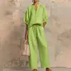 Outono de 2026 Nova Moda Europeia e Americana Roupas Femininas Casuais da Moda para o Trabalho Terno Feminino Cor Sólida Solto Zíper Gola Redonda