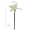 Estilo Nórdico Flor Artificial de Tallo Único Lirio Artificial Sala de Estar Decoración para Venta de Casas Arreglo Floral Flor Artificial Tela Decoración para Fotografía Flor