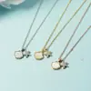 Estrela-do-mar Madre-Pérola Estilo Minimalista Corrente Fina Cool Design de Concha Artificial Colar para Mulheres Presente da Moda para Namorada