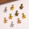 Accesorios para joyería DIY transfronterizos al por mayor colgantes pequeños de pentagrama multicolor vintage collares pulseras hechas a mano colgantes de aleación