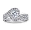 Fábrica de Joyería Tonglin Moda Europea y Americana Transfronteriza Anillos Apilables de Plata de Ley 925 para Mujer Circonita Juego de 2 Piezas Anillo