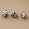Separador de cuentas de plata pura 999, cinco bendiciones, zodiaco, oveja, accesorio de pulsera año de la oveja de plata dura 3D, cuenta de la fortuna, accesorio para ensartar y abalorios DIY