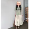 2025 Nuevo Verano Nuevo Estilo Chino Zen Vestido Camisero Ropa de Mujer para Personas Pequeñas para Usar un Conjunto Completo