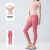 Roupas de Yoga Femininas 2026 Novo Profissional Corrida Matinal Esportes Pilates Fitness Conjunto Top de Manga Curta Escultura Corporal Verão