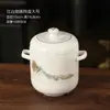 Tazón de Huevo al Vapor para el Hogar con Tapa Color Bajo Esmalte Cerámica Flan de Huevo al Vapor para Bebé Tazón Especial Tazón Impermeable para Cocinar al Vapor Horno de Microondas