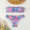 Biquíni Tomara que Caia Estampado Novo Estilo Europeu e Americano 2026 para Mulheres, Moda Praia e Spa de Alta Qualidade