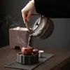 Estufa de Barro Estufa de Carbón Cuadrado Zen Estufa de Carbón Cerámica Estufa de Alcohol Tetera para Hervir Agua Kung Fu Té Juego de Tetera Estufa de Carbón Cerámica