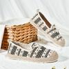 Zapatos de Pescador para Mujer Verano Transpirables Delgados Encaje Nuevos Suela Blanda Zapatos de Tela de Pekín Antiguos Slip-on Casual Zapatos de Mujer en stock