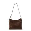 Colaboração ODM/OEM Personalizada Bolsa Feminina de Couro Genuíno Vintage de Grão Superior Curtido Vegetal com um Toque de Alta Qualidade e Grande Capacidade, Pode Ser Usada como Bolsa de Mão ou Bolsa de Ombro