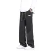 Jeans para Hombre Otoño e Invierno Pantalones Rectos Holgados Marca de Moda Estilo Americano Retro Cintura Holgada Drapeados Pantalones Casuales para Hombre