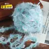 Fio de pelúcia fancy de alta qualidade, misturado à mão, 0,1 kg para crochê de chapéus, cachecóis, bolsas artesanais, capas de volante