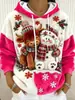 Novo moletom de flanela feminino para o dia a dia com um design fofo de cachorrinho, confortável e casual, perfeito para o outono e inverno
