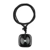 2328-Ágata de Cristal Natural 30mm Cuadrado Trenzado Cuadrado Hebilla de Seguridad Collar Punto Turístico Venta Caliente Producto Nuevo Transfronterizo