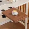 Tablero de extensión de escritorio, escritorio de computadora de oficina, bandeja para teclado, plegable, estante de almacenamiento sin taladro, mesa de extensión de brazo