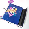 Álbum de Tarjetas A5 con Cierre Magnético, Gran Capacidad, Alto Valor Estético, Almacenamiento de Tarjetas de 4 Compartimentos para Niñas que Siguen a Celebridades, Álbum de Fotos de 3 pulgadas, Fabricante de My Little Pony