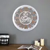 Reloj de Pared Hueco con Engranajes Estilo Industrial Material Plástico Silencioso Estudio Sala de Estar Reloj Personalizado Reloj Decorativo