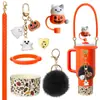 Funda de Silicona para Vaso Stanley Exclusiva Transfronteriza Evento de Halloween Cuerda Portátil para Taza Colgante de Fantasma Conjunto Combinado
