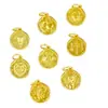 Acessórios DIY Cor Dourada da Areia Conservadora de Cor Antiga de Longa Duração Pulseira Colar do Zodíaco Doze Sinais Acessórios Pendentes Joias Atacado