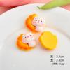 Couro bonito yo pig comida jogar acessórios de resina cola creme diy caso do telefone móvel handmade hairpin copo decoração pequenos acessórios