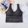 Procesamiento de Ropa Interior Deportiva Sexy Personalizada de Gran Tamaño con Espalda en U, Cinturón para Mujer, Almohadilla para el Pecho, Anti-rebote, Cómodo Sujetador de Tirantes Anchos