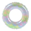 Anillos de Natación para Niños al por Mayor Transfronterizos, Salvavidas Inflables de Cristal, Anillos de Natación para Adultos de una Sola Capa Engrosada con Doble Bolsa de Aire para las Axilas