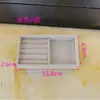 Bandeja para Joyas Grande Beige Exhibidor de Pendientes y Anillos Cuentas Caja de Almacenamiento de Jade Cajón de Terciopelo Pulsera Oro Jugar