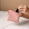 Saco de armazenamento de cabo de dados com fechamento automático fone de ouvido com fio bagagem de mão mini bolsa pequena portátil boca cosmética envelope vermelho