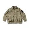 Yidao Vintage 2026 Otoño Nueva Tendencia Estilo Japonés Funcional para Exteriores Resistente al Viento Cuello Alto Multibolsillos Chaqueta de Trabajo para Hombre